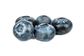 Pile fresh blueberries