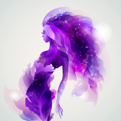 Obraz premium purple image girl