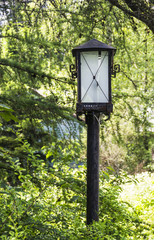 old-fashioned lamp post