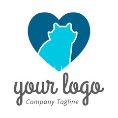 Obraz premium Pet Love Logo