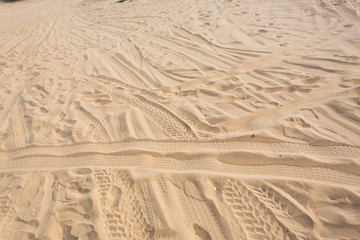 white sand dune desert in Mui Ne, Vietnam