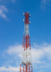 Communication Tower on the mountain, GSM Antenna