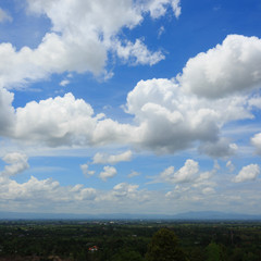 clouds on blue sky