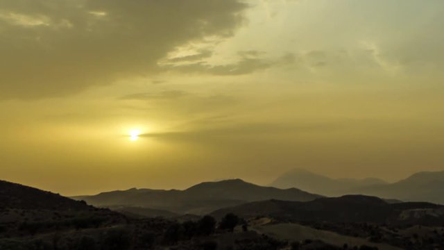 Day to Night Transformation above Crete, Greece (HD timelapse)