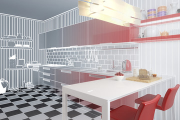 Meine Küche in Rot (Projektierung)