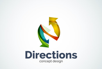 Direction arrows logo