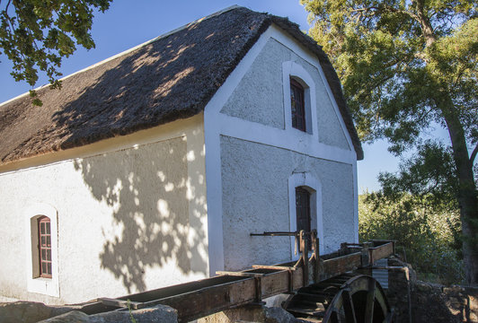 Historic water mill in mission village of Elim