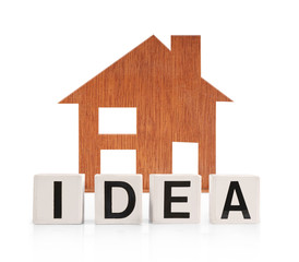 Toy wood house form of  diagram