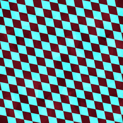 Abstract seamless dark red and blue mottled pattern of beveled squares