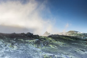 Photo sur Plexiglas Volcan Etna: volcanic gases on the brink of the "Bocca Nuova"