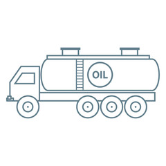 Stylized icon of the oil tanker/fuel tanker