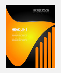 Flyer template vector
