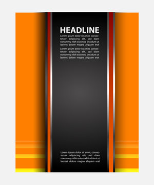 Orange Flyer Background
