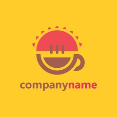 Coffee Cafe Tea Shop Logo Vector