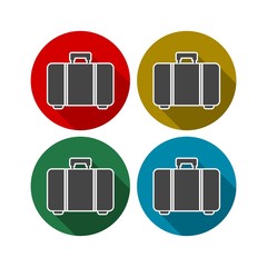 Vector illustration of suitcases for travel