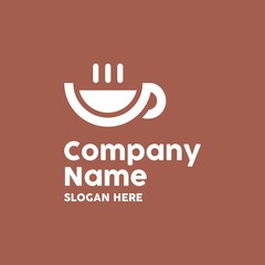 Coffee Cafe Tea Shop Logo Vector