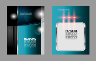 Illustration for your business presentations.. Abstract illustration bor brochure or flyer.
