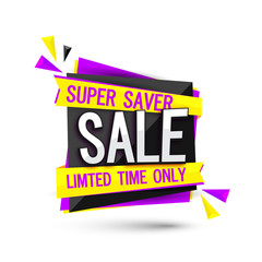 Super Saver Sale Tag or Banner.