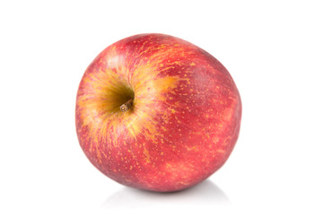 Red apple on white background