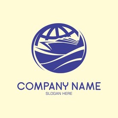 Travel Traveling Holiday Transportation Logo Vector