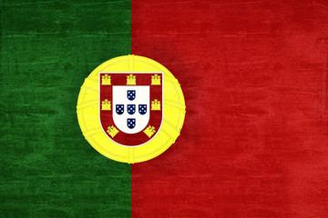 Fototapeta premium Flag of Portugal Grunge
