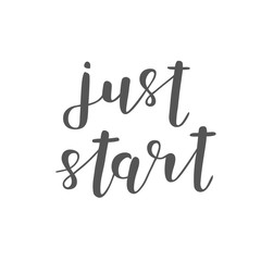Just start. Brush lettering.