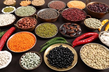 Beans lentils and peas.