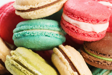 Set of delicious macaroons