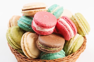 Set of delicious macaroons