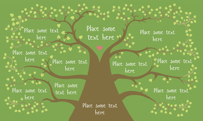 Geneology tree vector