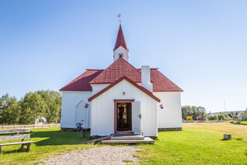 Fototapeta na wymiar Sami church in Karasjok, Norway Lapland