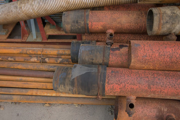 錆びた管