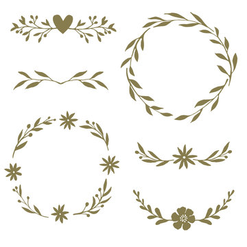 Floral wreaths and dividers