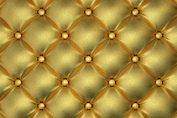 3D render of the golden quilted leather pattern