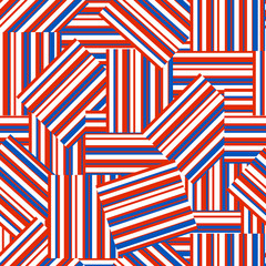 American patriotic seamless pattern