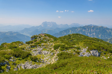 Fototapeta na wymiar Wandern Steinplatte Chiemgauer Alpen Europa 