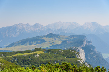 Fototapeta na wymiar Wandern Steinplatte Chiemgauer Alpen Europa 