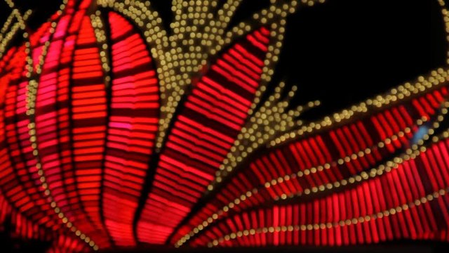 lights and neon from las vegas at night