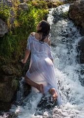 Fototapeta premium Beautiful young nude woman