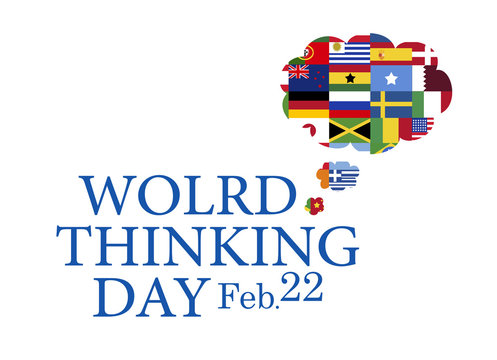 World thinking day, February 22 banner
