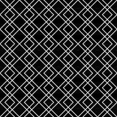 Abstract geometric black and white hipster fashion pillow grid pattern