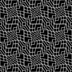 Abstract geometric black and white hipster fashion pillow lines pattern