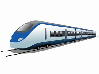 silhouette of train. vector drawing