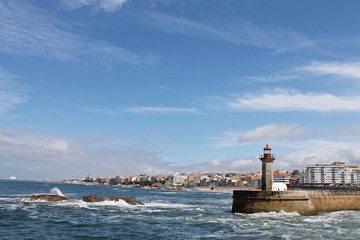 Flussmündung des Douro in den Atlantik, Porto