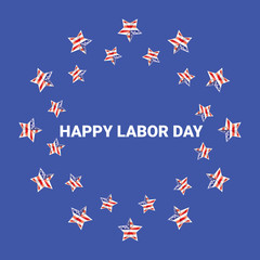 Fototapeta premium USA Labor day vector background.