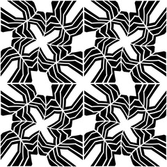 Abstract geometric tile black and white hipster fashion pillow pattern