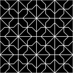 Abstract geometric grid black and white hipster fashion pillow square pattern