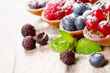 Berries in spoons