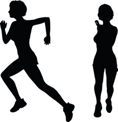 runner silhouette