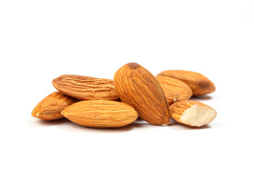 Almonds healthy whole nuts